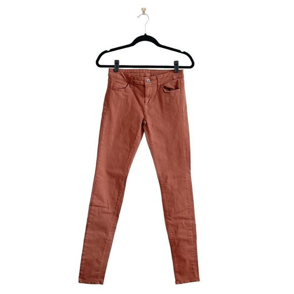 UJ by Uniqlo Womens Low Rise Skinny Cinnamon Brown Denim Jeans Size 25X33 - Picture 2 of 10